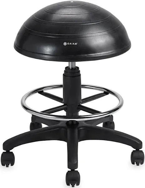 Gaiam Adjustable 33" Balance Ball Stool - Black