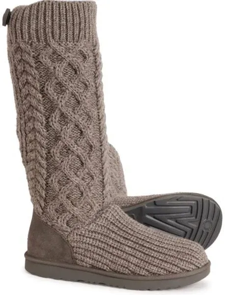 UGG Kids' Classic Cardi Cabled Knit Boots