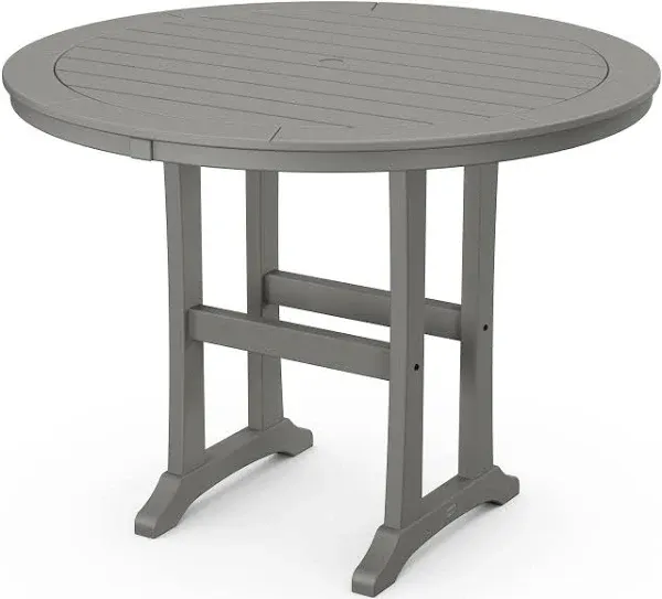 Nautical Trestle 48" Round Counter Table