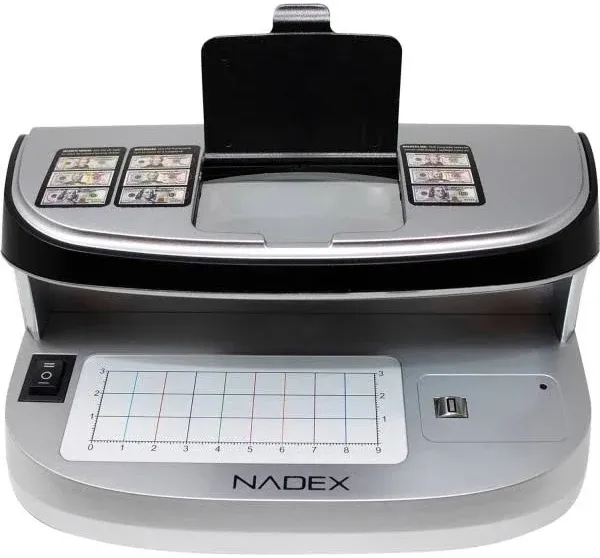 Nadex Coins  V27 Desktop UV Counterfeit Detector with Micro Print Magnifier