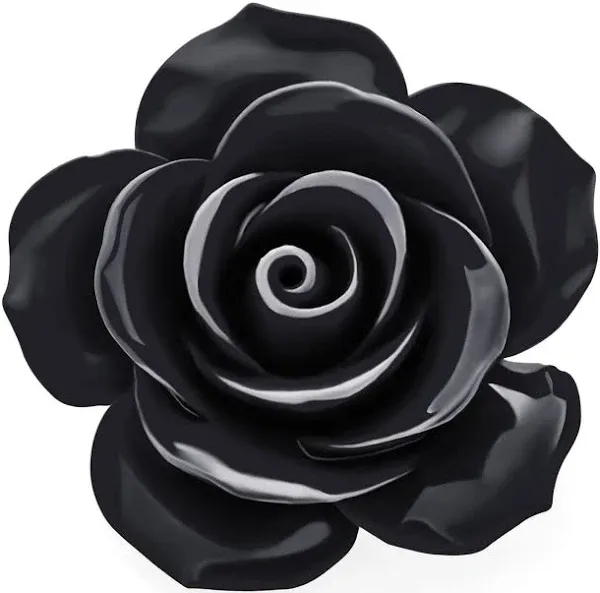 Big Romantic Floral Delicate 3D Carved Rose Flower Brooch Pin