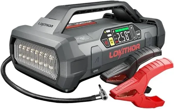 Lokithor JA301 Jump Starter with Air Compressor