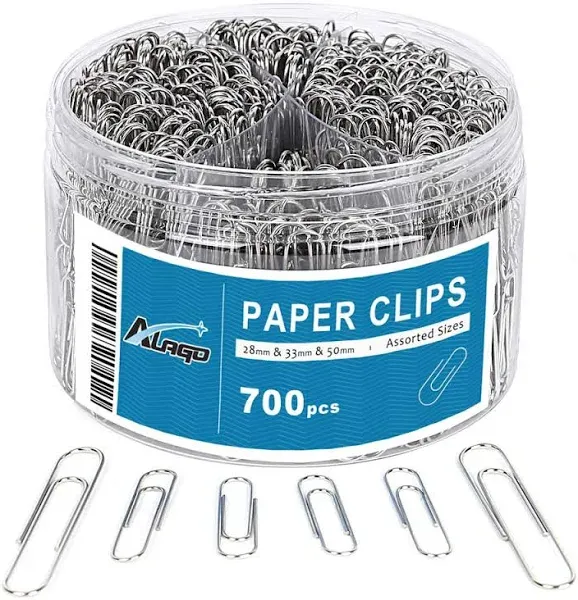 Paper Clips 700 Pcs Paper Clips Assorted Sizes Large Medium Small #1 Metal Paper