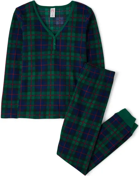 The Children's Place Baby Family Matching, Plaid Thermal Pajamas Sets