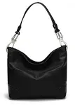 MKF Collection by Mia K Emily Soft Vegan Leather Hobo Handbag - Black