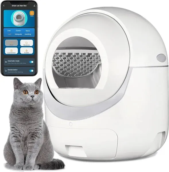 Cleanpethome Self Cleaning Cat Litter Box