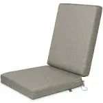 Duck Covers Weekend Water-Resistant Outdoor Dining Chair Cushions, 44 x 20 x 3 inch, Moon Rock