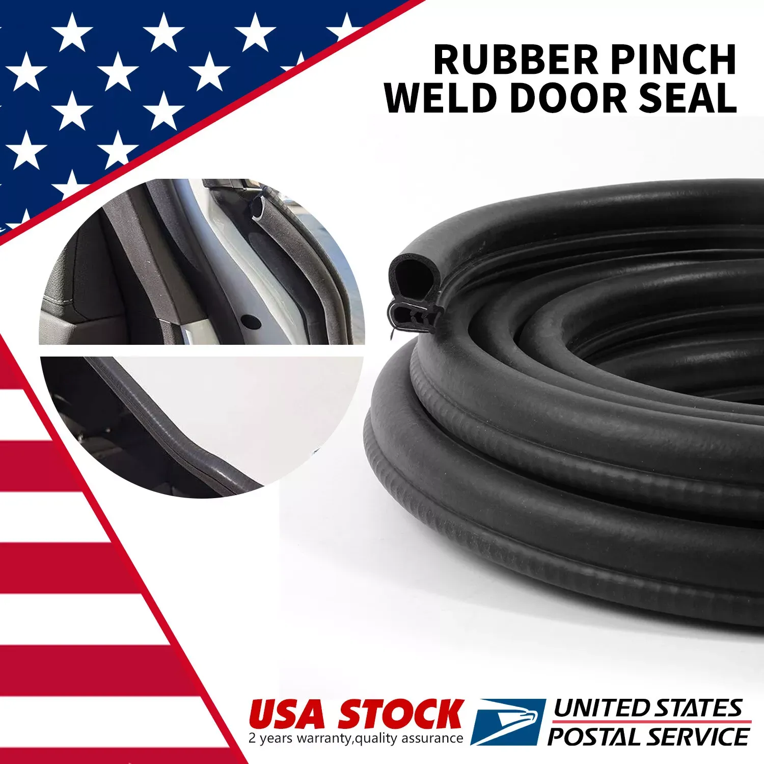 19.6ft Rubber Seal Weather Strip Door Window Lock Trunk Hood Edge Trim