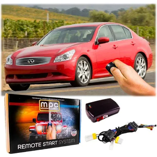 2-Way Remote Start Kit For 2007-2009 Infiniti G35 Push-to-Start - T-Harness