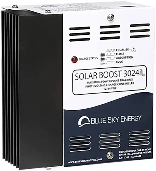 Solar Boost SB3024iL MPPT Charge Controller 40A/30A, 12V/24V Battery. Auxiliary Output for Dual Battery Charge or 20A LVD Load Output