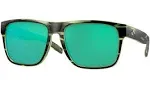 Costa Spearo XL Matte Reef Frame Green Mirror Polarized Glass Lens Men's Sunglasses