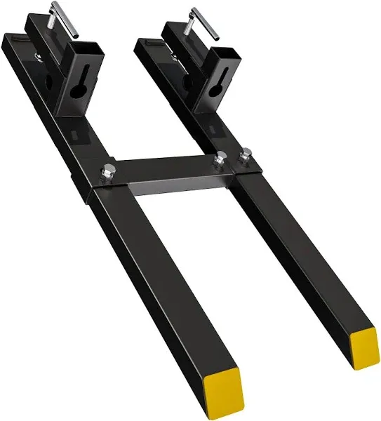 43&#034; Clamp On Pallet Forks 2000lbs Heavy Duty Pallet Forks for Tractor Attachment