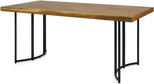 Christopher Knight Home Samuel Outdoor Modern Industrial Dining Table