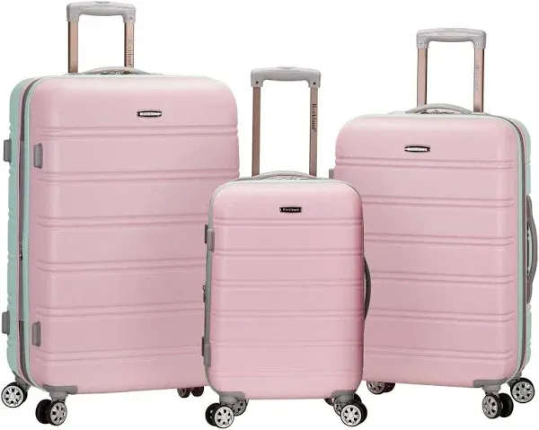 Rockland Melbourne 3-Piece Hardside Spinner Luggage Set