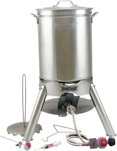 Bayou Classic 44 Qt. Stainless Steel Turkey Fryer Kit