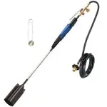 Flame King 500K BTU Heavy Duty Propane Torch Weed Burner with Flint Striker