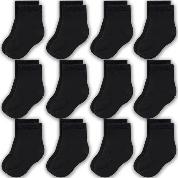 Cozyway 12 Pack Crew Cotton Socks Stretch Socks For All Day Comfort