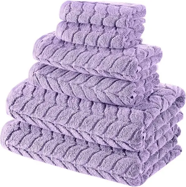 Bagno Milano 100% Turkish Cotton Jacquard Luxury Quick Dry Non-GMO Ultra-Soft, Plush and Absorbent Luxury Durable Turkish Towels