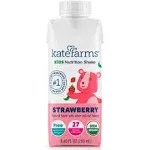 KATE FARMS Organic Kids Nutrition Shake, Vanilla, 8g of protein, 27 Vitamins and Minerals, Meal Replacement, Protein Shake, Gluten Free, Non-GMO, 8.45 oz (6 Pack)