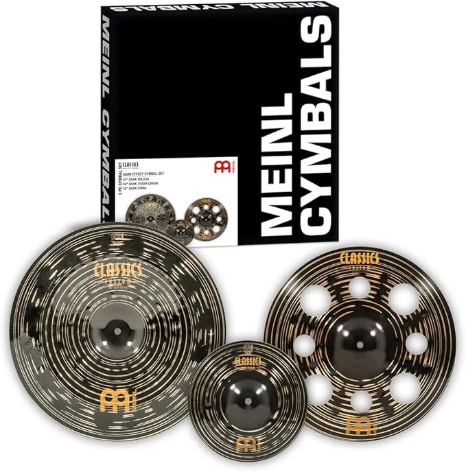 MEINL Cymbals Classics Custom Dark Set - CC10DAS/CC16DATRC/CC18DACH