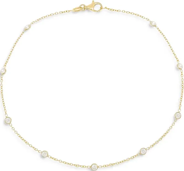 Adina Eden By The Yard Diamond Anklet