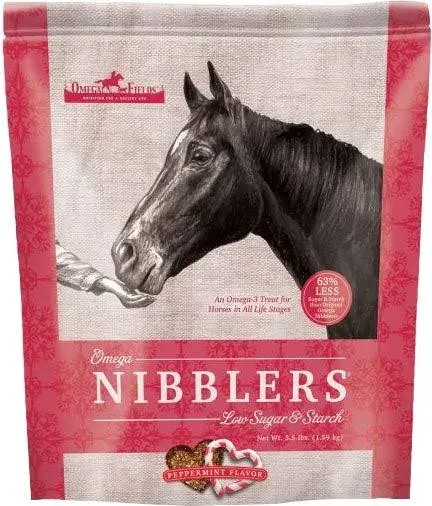 Omega Fields Omega Nibblers Low Sugar & Starch Peppermint Horse Treats