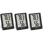 DOQAUS Digital Hygrometer Indoor Thermometer 3 Pack, Room Thermometer with 5s...