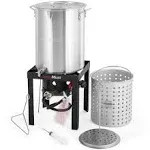 OuterMust Outdoor Propane Turkey Fryer with Basket and Burner Set OuterMust