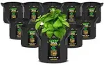 5-Pack Fabric Grow Bags, Heavy Duty Bag Suitable for Vegetables Utopia Home