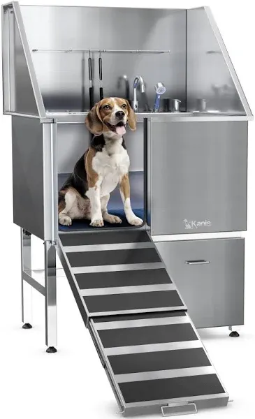 Kanis Professional Stainless Steel Dog Bathing Station