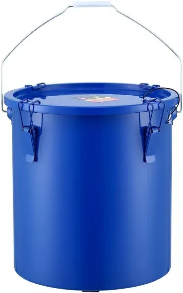 Fryer Grease Bucket Oil Disposal Caddy 6 Gal Bucket with Filter Bag Blue