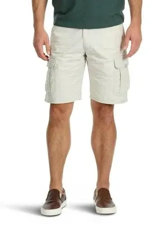 Wrangler Authentics Men's Classic Cargo Stretch Short, Grain Twill, 36