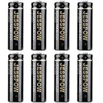 14430 3.2 Volt Rechargeable Solar Battery, Rechargeable LiFePo4 Batteries [ 450mAh 3.2V 8Pack ] for Outdoor Garden Light, Solar Panel Light, Tooth Brush, Shaver, Flashlight