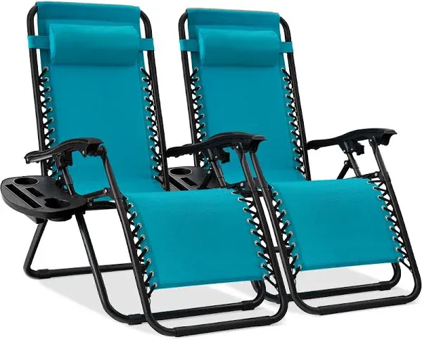 Best Choice Products Set of 2 Zero Gravity Lounge Chair Recliners