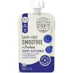 Serenity Kids Dairy Free Smoothie + Protein, Berry Butternut 6 Pouches (3.5 oz Each)