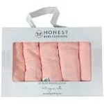 Honest Baby 10 Pack Organic Cotton Wash Cloths, Pink