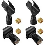 Universal Microphone Clip Holder with 5/8&#034; Male to 3/8&#034; Female Screw Adapter ...