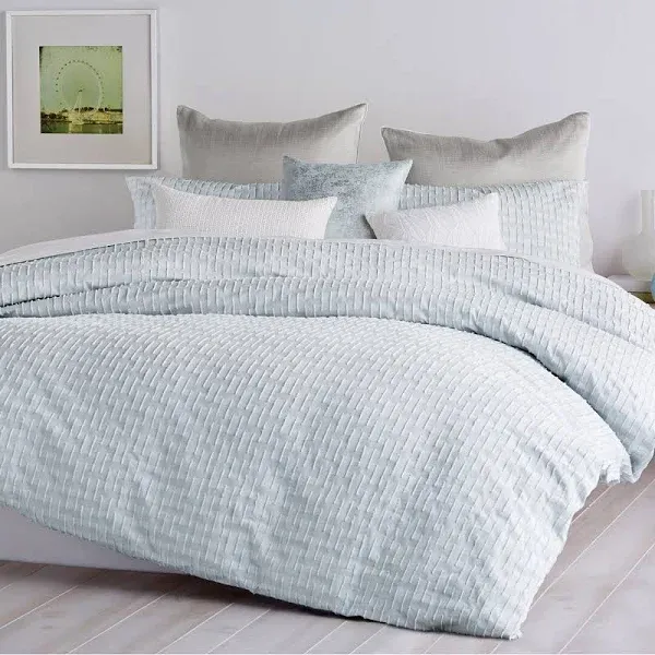 NWT DKNY King Duvet Cover, Refresh, Mist