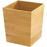 Interdesign Formbu Rectangular Wastebasket Trash Can, Bamboo