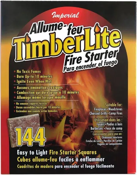 Imperial Fire Starter Squares 144 ct