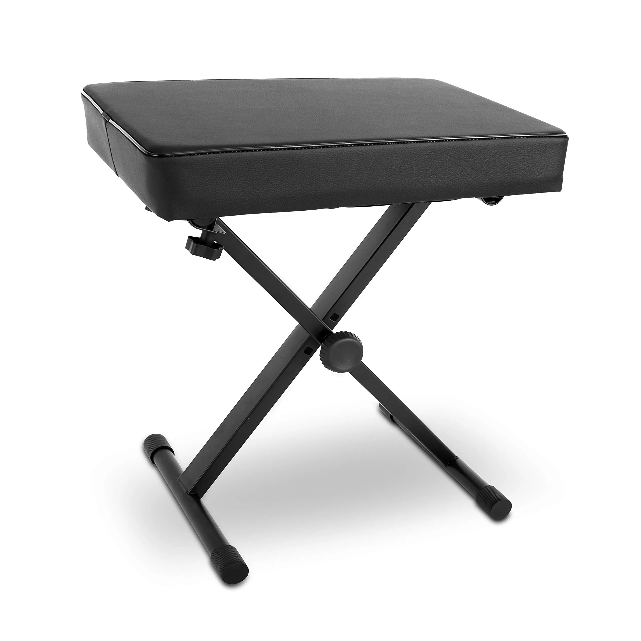 Pyle PKST52 Adjustable Padded Bench-X-Style Foldable Keyboard Piano Seat