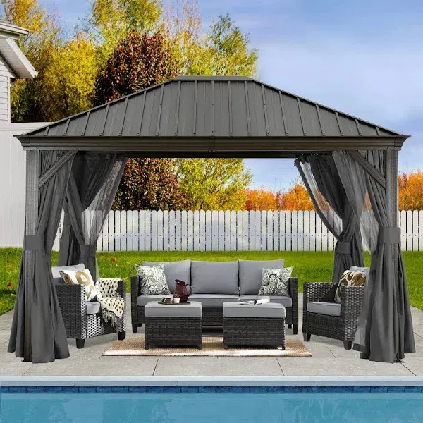 Hardtop Gazebo - Outdoor permanent gazebo and Netting