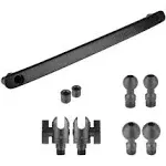 Bulletpoint Mounting Solutions Metal Grab Bar Insert Replacement with 2 Mounting Points Compatible with 2011-2018 Jeep Wrangler JK (Black)