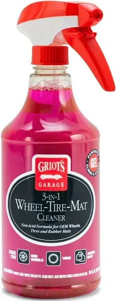 Griots Garage 3-in-1 Wheel Tire &amp; Mat Cleaner 25oz