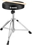 Donner Drum Throne Set, Padded Seat Height Adjustable Drum Stools, 5A Drumsticks Included