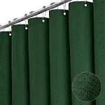 Fabric Shower Curtain Linen Textured Heavy Duty Polyester Cloth Shower Curtai...