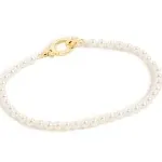 Gorjana Parker Pearl Bracelet in Gold