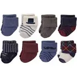 Hudson Baby Cotton Rich Newborn and Terry Socks Gentleman / 0-6 Months