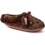 Dearfoams Kid's Peyton Animal Slip-On Clog House Slipper