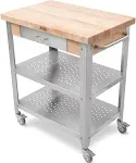 Custom CHEF Butcher Block Island or Cart - Solid Maple, Custom Paint & Hardware, Optional Casters - Culinary Enthusiasts